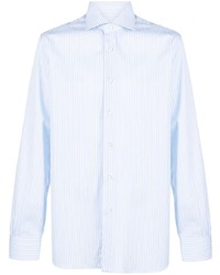 Barba Striped Cutaway Collar Shirt