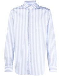 Barba Striped Cutaway Sleeve Shirt