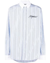Moschino Striped Embroidered Logo Shirt