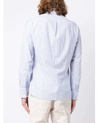 Brunello Cucinelli Striped Long Sleeved Cotton Shirt
