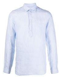 Dell'oglio Striped Print Linen Shirt