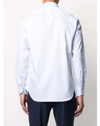 Canali Striped Spread Collar Shirt