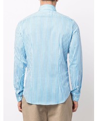 Fedeli Striped Spread Collar Shirt