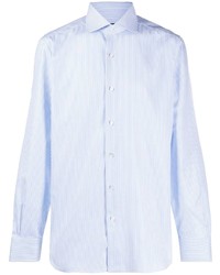 Barba Striped Spread Collar Shirt