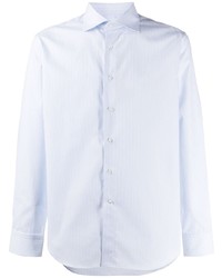 Canali Striped Spread Collar Shirt