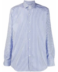 Xacus Striped Spread Collar Shirt