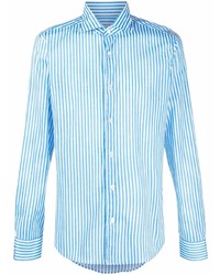 Fedeli Striped Spread Collar Shirt