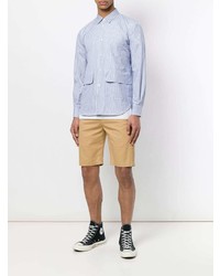 Comme Des Garçons Shirt Boys Suiting Stripe Patch Pocket Shirt