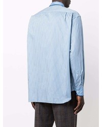 Etro Velvet Trim Stripe Shirt