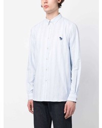 PS Paul Smith Vertical Striped Print Cotton Shirt