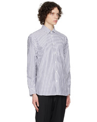 Filippa K White Blue Striped Shirt