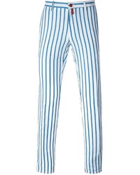 blue striped pants