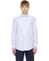 Massimo Alba Blue Cotton Shirt