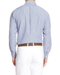 Brooks Brothers Regent Fit Stripe Seersucker Sport Shirt