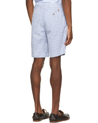 Polo Ralph Lauren Blue White Seersucker Classic Chino Shorts