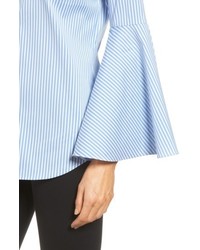 Vince Camuto Bell Sleeve Stripe Poplin Shirt