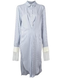 Loewe Fringed Striped Shirt Dress