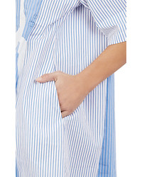 Stella McCartney Striped Oversized Polka Dot Shirtdress