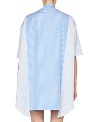 Stella McCartney Striped Polka Dot Shirtdress Bluewhite