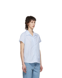 A.P.C. Blue And White Marina Shirt