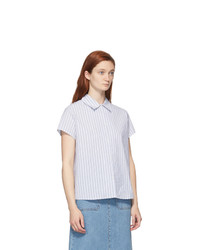 A.P.C. Blue Marina Short Sleeve Shirt
