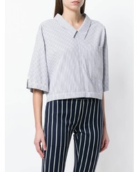 Thom Browne Cropped Striped T Shirt