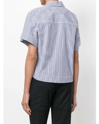 Theory Striped Short Sleeve Shirt