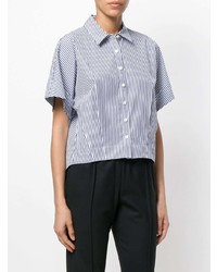 Theory Striped Short Sleeve Shirt