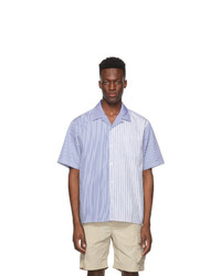 Norse Projects Blue And White Stripe Print Carsten Camp Shirt