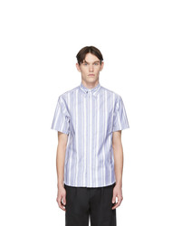 paa Blue And White Stripe Short Sleeve Shirt