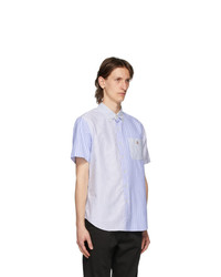 Polo Ralph Lauren Blue And White Striped Fun Short Sleeve Shirt