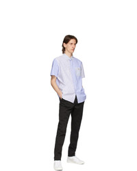 Polo Ralph Lauren Blue And White Striped Fun Short Sleeve Shirt