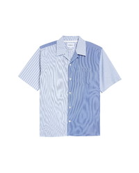 Norse Projects Carsten Mixed Stripe Short Sleeve Button Up Camp Shirt