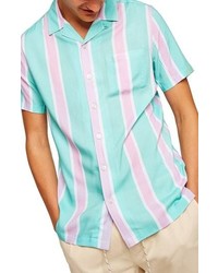 Topman Classic Fit Revere Stripe Shirt
