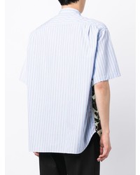 Comme des Garcons Homme Comme Des Garons Homme Contrast Panel Striped Cotton Shirt