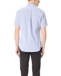 Gitman Brothers Gitman Vintage Short Sleeve Blue Seersucker Shirt
