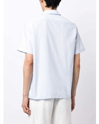 PS Paul Smith Logo Embroidered Striped Shirt