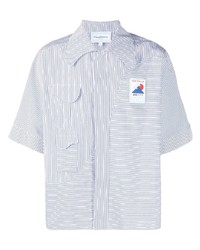 Casablanca Logo Patch Pinstripe Shirt