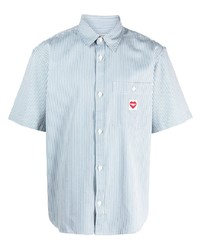Carhartt WIP Logo Patch Striped Cotton Shirt
