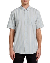 Volcom Maiberger Stripe Short Sleeve Button Up Shirt