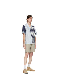 Paul Smith Multicolor Contrast Stripe Short Sleeve Shirt