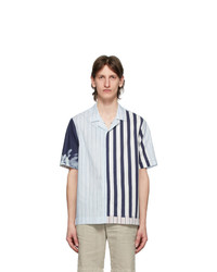 Paul Smith Multicolor Contrast Stripe Short Sleeve Shirt