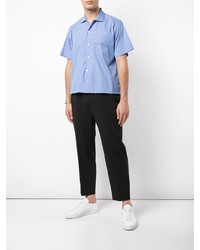 Second/Layer Pinstripe Boxy Fit Shirt