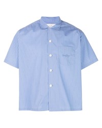 Second/Layer Pinstripe Boxy Fit Shirt