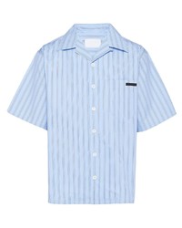 Prada Pinstripe Short Sleeve Shirt