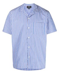 A.P.C. Pinstripe Short Sleeve Shirt