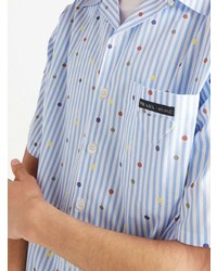Prada Polka Dot Striped Shirt