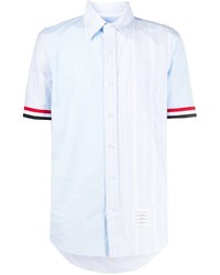 Thom Browne Rwb Stripe Short Sleeve Shirt