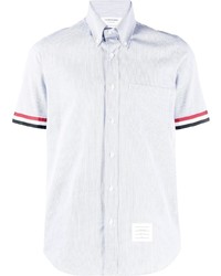 Thom Browne Rwb Striped Short Sleeve Shirt