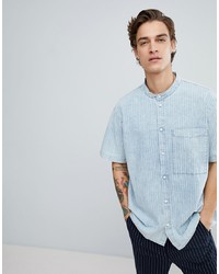 Dr. Denim Sergei Stripe Short Sleeve Shirt